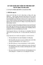 An toàn và bảo mật thông tin trên mạng máy tính văn phòng ubnd tỉnh bắc ninh