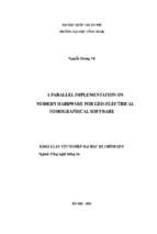 Khóa luận a parallel implementation on modern hardware for geo electrical tomographical software