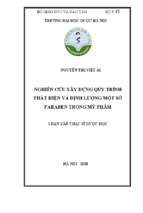 Nghiên cứu xây dựng quy trình phát hiện và định lượng một số paraben trong mỹ phẩm