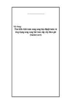 đề tài tìm hiểu tính toán song song hóa thuật toán và ứng dụng song song bài toán sắp xếp theo giỏ (bucket sort)