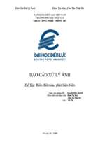 đề tài biến đổi màu, phát hiện biên