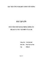 đề tài phân tích thiết kế hệ thống thông tin hệ quản lí thư viện điên tử (e lib)