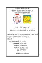 đề tài phân tích thiết kế hệ thống quản lý nhân sự, tiền lương công ty tnhh một thành viên thăng long