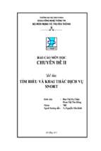 đề tài tìm hiểu và khai thác dịch vụ snort