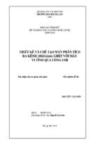 đề tài thiết kế và chế tạo máy phân tích đa kênh (1024 kênh) ghép với máy vi tính qua cổng usb