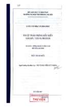 Luận văn thuật giải phỏng bầy kiến giải bài toán k  median  