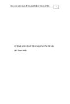 đề tài kỹ thuật phân lớp dữ liệu trong khai phá dữ liệu