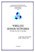 Luận văn wireless sensor networks   kỹ thuật, giao thức và ứng dụng