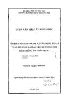 Luận văn tìm hiểu search engine và ứng dụng thuật toán đối sánh đa mẫu cho hệ thống tìm kiếm thông tin trên mạng