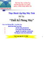 Thực hành lắp ráp máy tính   thiết kế phòng máy