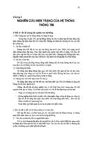 Nghiên cứu hiện trạng của hệ thống thông tin