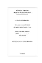 Luận văn ứng dụng logic mờ trong hệ thống thông tin địa lý (gis)  