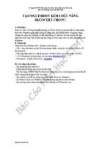 đề tài tạo multiboot kèm chức năng recovery cho pc