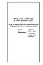 đề tài tìm hiểu giao thức snmp và phần mềm quản lý hệ thống mạng ciscoworks lan management solution