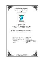 Báo cáo quản lý lịch thi theo hệ tín chỉ ở khoa