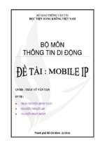 Tiểu luận thông tin di động   mobile ip