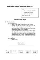 Báo cáo phần mềm quản lý quán cơm người ơi