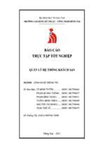 đồ án quản lý hệ thống khách sạn