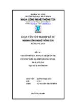 Luận văn chuyển đổi các bảng từ hệ quản trị cơ sở dữ liệu sql server sang mysql