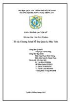 đồ án chương trình hỗ trợ quản lý máy tính