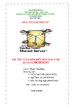 Tiểu luận cache memory