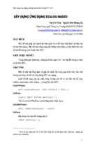 Xây dựng ứng dụng dialog based  