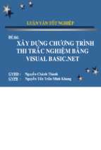 Luận văn xây dựng chương trình thi trắc nghiệm bằng visual basic.net