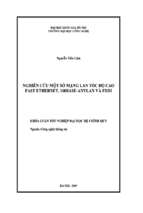 Khóa luận nghiên cứu một số mạng lan tốc độ cao fast ethernet, 100base anylan và fddi