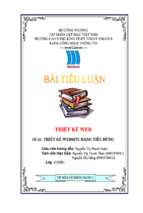 Tiểu luận thiết kế website hàng tiêu dùng