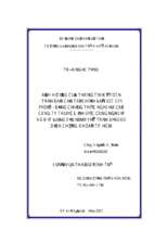 ảnh hưởng của thông tin kế toán trên báo cáo tài chính đến giá cổ phiếu   bằng chứng thực nghiệm các công ty thuộc lĩnh vực công nghiệp và bất động sản niêm yết trên sở giao dịch chứng khoán tp.hcm