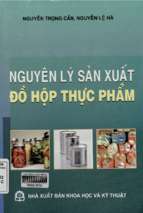 Nguyên lý sản xuất đồ hộp thực phẩm