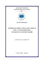 Giải pháp hoàn thiện văn hóa doanh nghiệp tại công ty cổ phần eurowindow chi nhánh hồ chí minh đến năm 2020