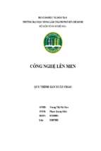 Công nghệ lên men quy trình sản xuất chao