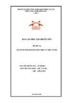 Báo cáo xây dựng web site bán hàng điện tử trực tuyến