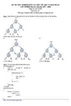 Trắc nghiệm cấu trúc dữ liệu và giải thuật  