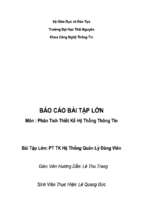 đề tài phân tích thiết kế hệ thống quản lý đảng viên