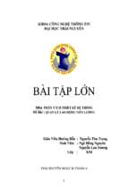 đề tài phân tích thiết kế hệ thống quản lý lao động tiền lương