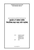 đề tài quản lý sinh viên trường đại học xây dựng