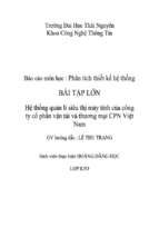 đề tài hệ thống quản lý siêu thị máy tính của công ty cổ phần vận tải và thương mại cpn việt nam