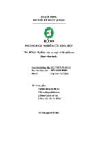 đề tài nghiên cứu về một số thuật toán tách biên ảnh