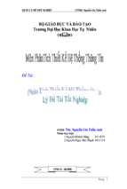 đề tài phân tích thiết kế hệ thống quản lý tốt nghiệp  