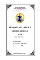 đề tài phân tích thiết kế hệ thống quản lý nhân sự công ty cổ phần thiết bị áp lực đông anh