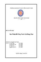 đồ án sản phẩm đồ uống nước giá đóng chai  