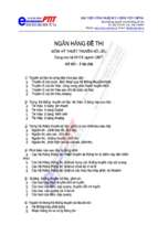 Trắc nghiệm môn kỹ thuật truyền số liệu