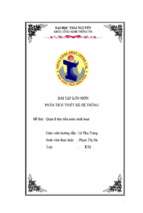 đề tài phân tích thiết kế hệ thống quản lý thu tiền nước sinh hoạt