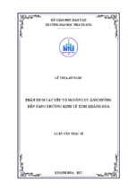 Phân tích các yếu tố nguồn lực ảnh hưởng đến tăng trưởng kinh tế tỉnh khánh hòa