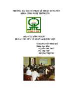 đề tài phân tích thiết kế hệ thống tra cứu và nhập sách thư viện