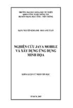 Luận văn nghiên cứu java mobile và xây dựng ứng dụng minh hoạ