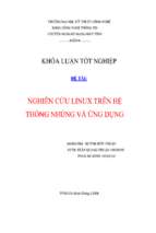 Khóa luận nghiên cứu linux trên hệ thống nhúng và ứng dụng