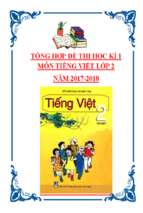 Tổng hợp đề thi học kì 1 môn tiếng việt lớp 2 năm 2017 2018